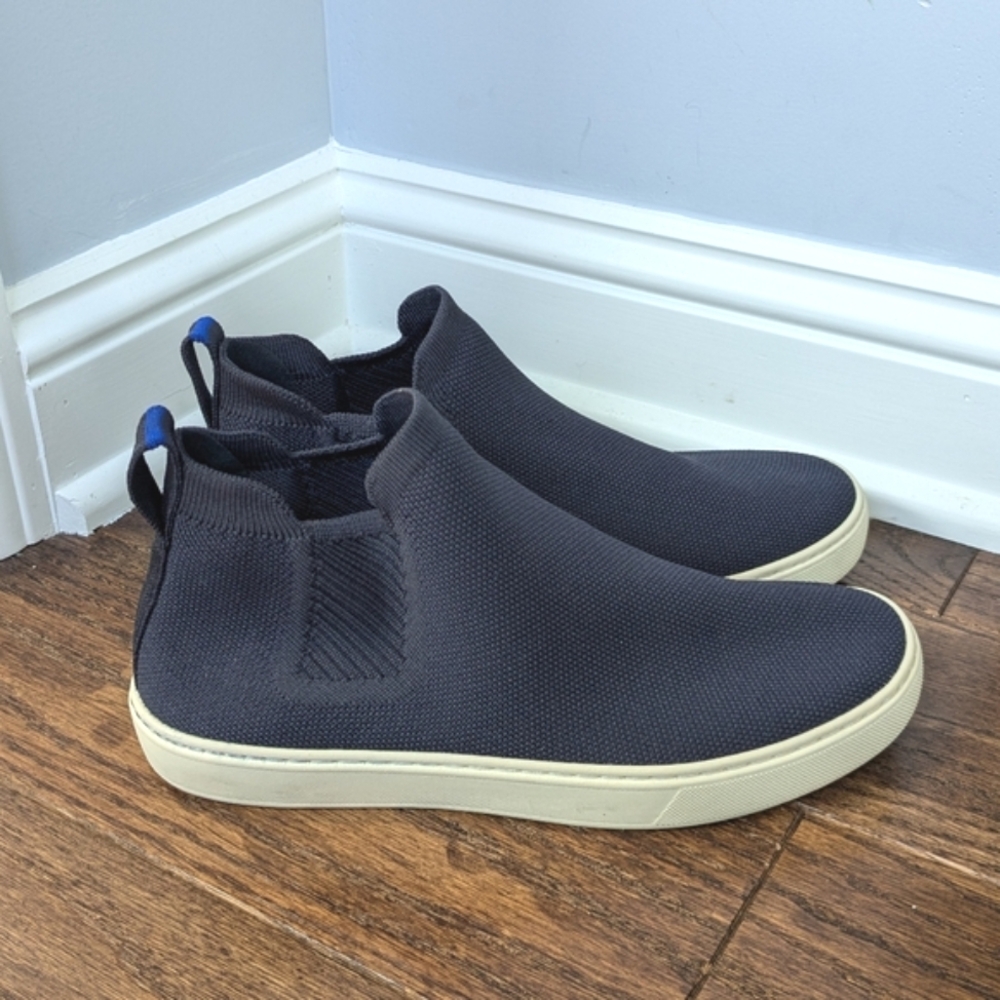 Rothy's Women's Navy Blue Chelsea Boot Slip On Sneaker Shoes Size 8